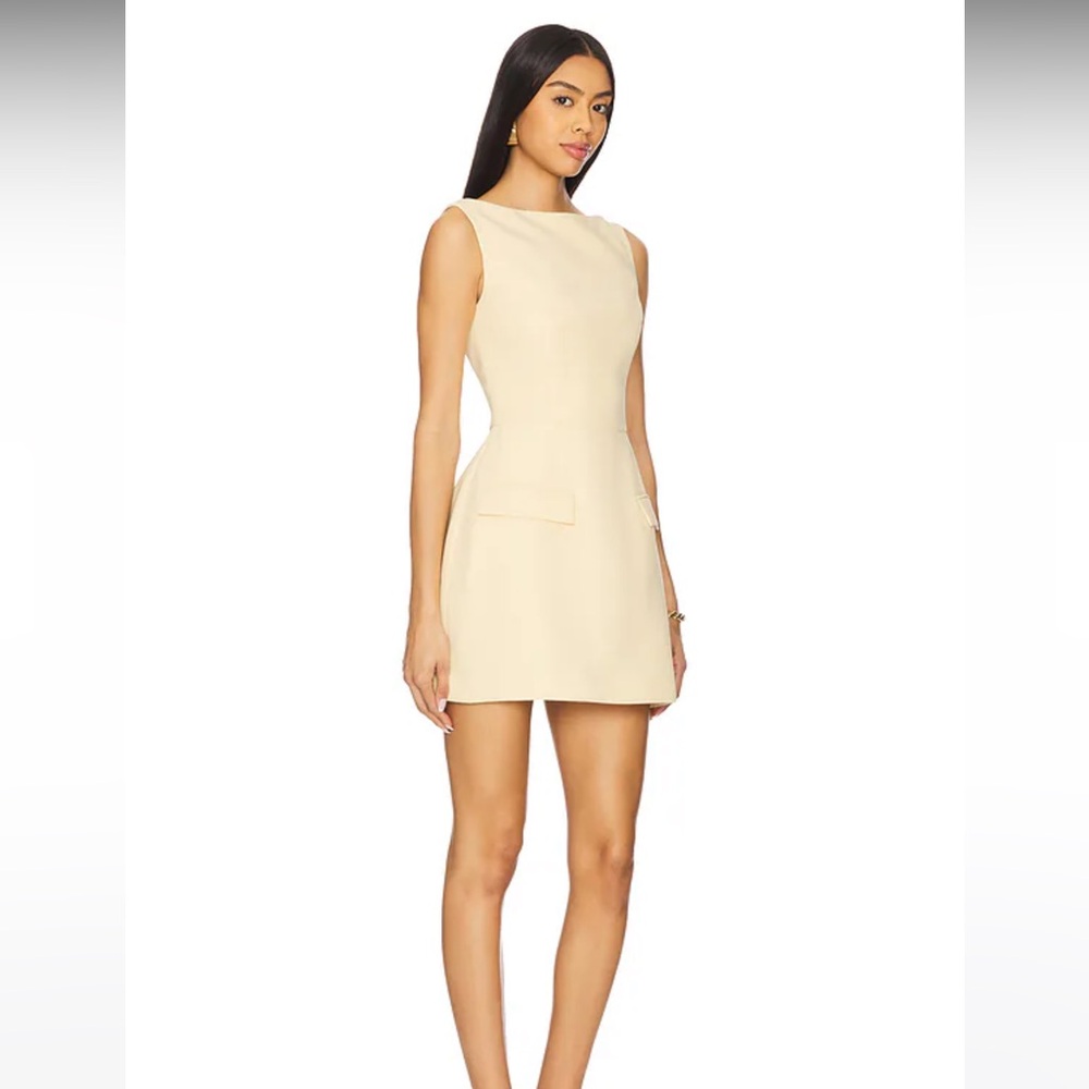 Amanda Uprichard Banco Mini Dress in corn silk - Picture 7 of 9